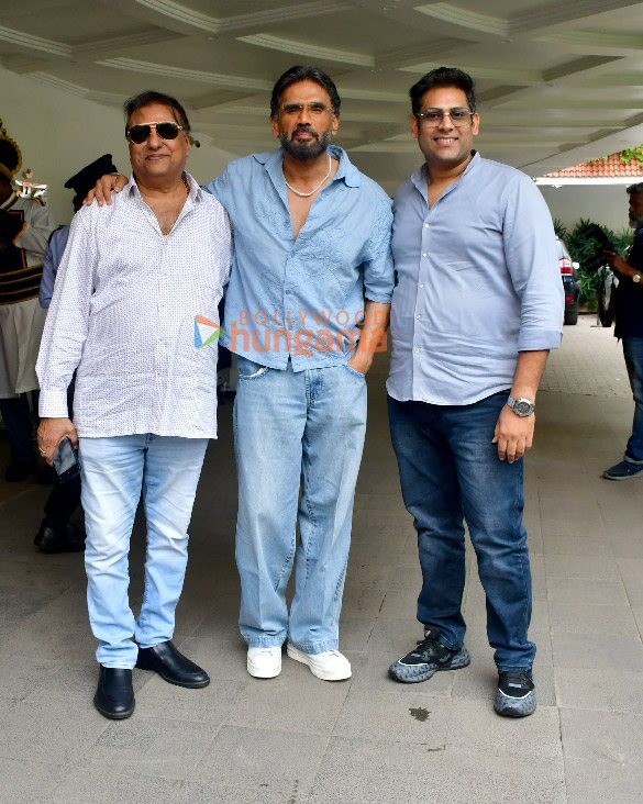photos suniel shetty sooraj pancholi and aakanksha sharma snapped promoting kesari veer 7