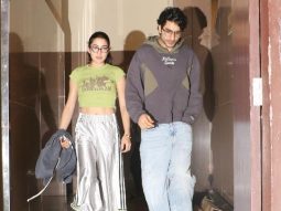 Ibrahim Ali Khan gets clicked with Sara Ali Khan & Palak Tiwari