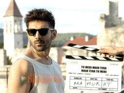 on the sets of the movie Tu Meri Main Tera Main Tera Tu Meri