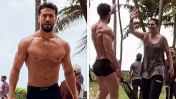 Tiger Shroff shows off six-pack abs and batting skills in fun cricket session with Akshay Kumar; watch Tiger Shroff shows off six-pack abs and batting skills in fun cricket session with Akshay Kumar; watch