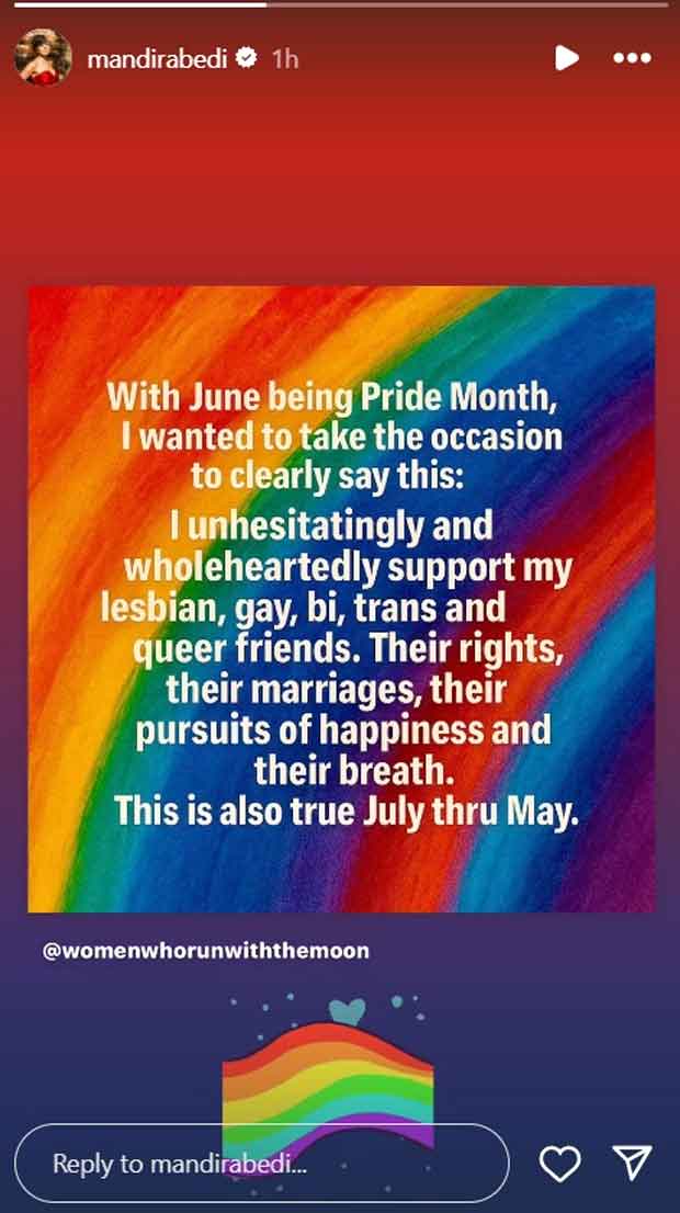 Mandira Bedi kicks off Pride Month with walkathon “I wholeheartedly support my lesbian, gay, bi, trans and queer friends”