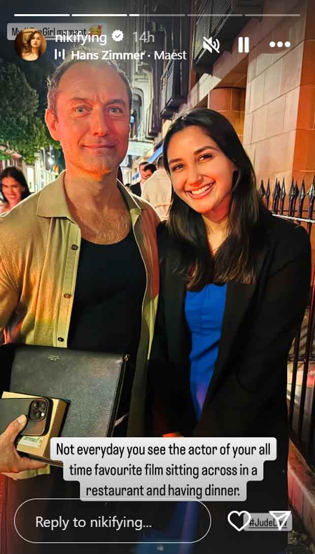 From Screen to Real Life: Nikita Dutta meets her Hollywood crush Jude Law