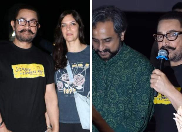 Aamir Khan along with girlfriend Gauri Spratt and Sitaare Zameen Par cast surprise fans with theatre visit, watch