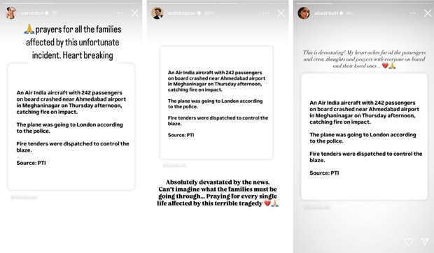 Ahmedabad plane crash: Akshay Kumar, Karan Johar, Vicky Kaushal and other celebs mourn tragedy
