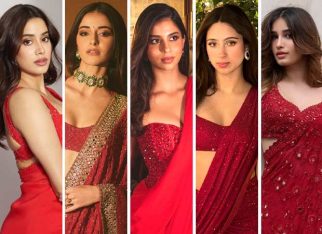 Janhvi Kapoor, Ananya Panday, Suhana Khan, Pashmina Roshan, Rasha Thadani: Young Bollywood stars make a statement in red sarees