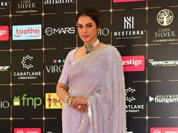 Isha Koppikar in lilac saree attends Bollywood Hungama’s Style Icon Panel