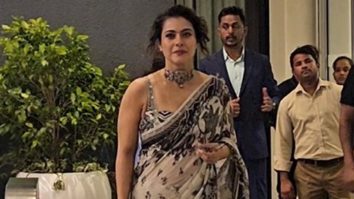 Kajol spotted in a beautiful saree this monsoon