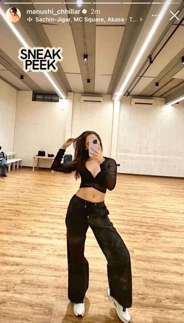 Manushi Chhillar drops dance rehearsal selfie; sparks buzz about next film after Maalik