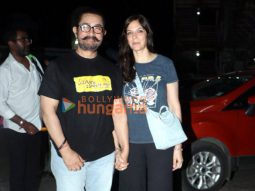 Photos: Aamir Khan, Gauri Spratt and team Sitaare Zameen Par snapped at Juhu PVR