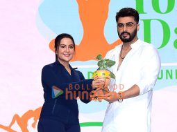 Photos: Arjun Kapoor, Nushrratt Bharuccha attend Amruta Fadnavis’ Yoga Day with 1,000 marginalised women