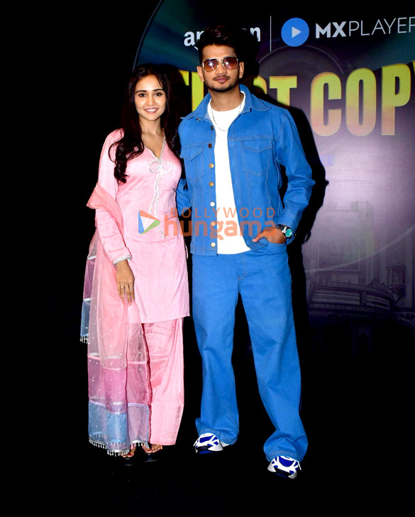 photos munawar faruqui krystle dsouza ashi singh and saqib ayub snapped promoting their upcoming series first copy on amazon mx player 1