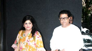Photos: Raj Thackeray and Sharmila Thackeray snapped at the special screening of Sitaare Zameen Par at Excel Entertainment office