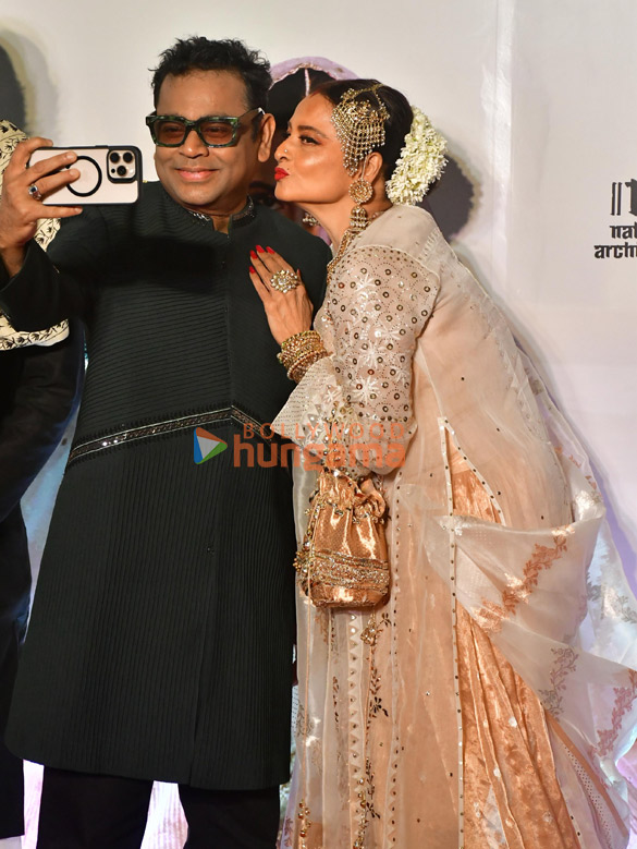 rekha aamir khan a r rahman alia bhatt janhvi kapoor simi garewal and others snapped at the re release premiere of umrao jaan 10