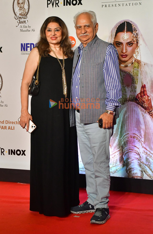 rekha aamir khan a r rahman alia bhatt janhvi kapoor simi garewal and others snapped at the re release premiere of umrao jaan 5