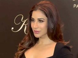 That black dress was made for her! Sophie Choudry poses for paps