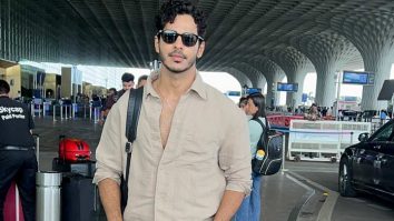 Crushing hard over Ishaan Khatter as he poses at the airport