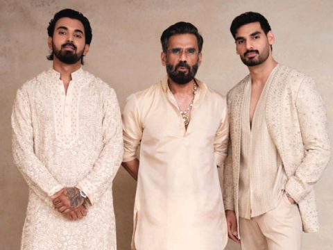 Suniel Shetty, Ahan Shetty, and KL Rahul join forces for their first ever collaboration