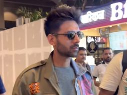 Kartik Aaryan looks handsome as he was spotted at the airport