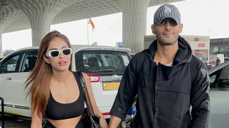 Prateik Babbar with wife Priya Banerjee papped at the airport