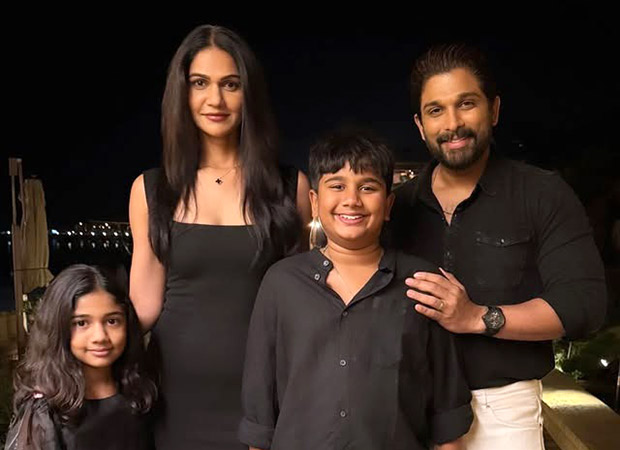 Allu Arjun drops a photo twinning with the entire family; fans can't stop gushing over the stylish star clan : Bollywood News - Bollywood Hungama