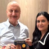 Anupam Kher meets Col. Sofiya Qureshi, gifts his book Different But No Less: “She epitomises grace, valour, dignity”