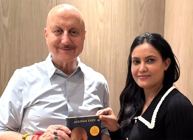 Anupam Kher meets Col. Sofiya Qureshi, gifts his book Different But No Less: “She epitomises grace, valour, dignity”