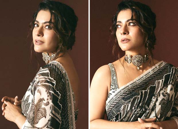 Kajol wears a Rs 39,500 Torani saree with digital chintz and heirloom grace