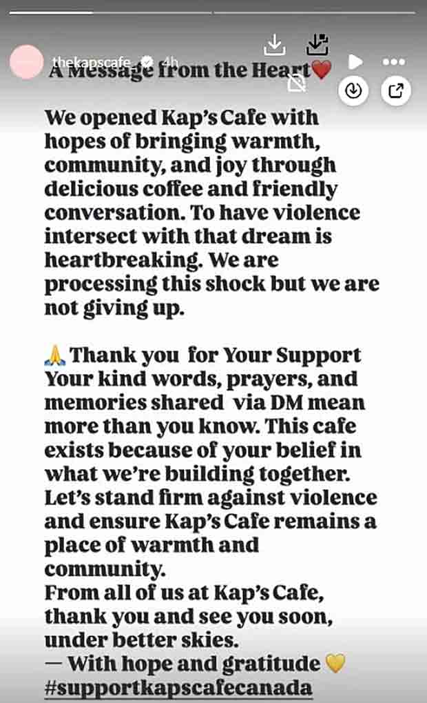 Kapil Sharma’s The Kap’s Cafe issues statement after Canada shooting ...