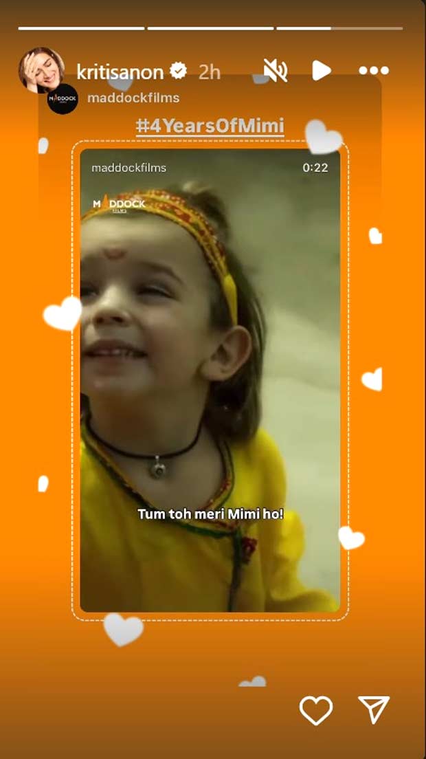 कृति सनोन ने 4 साल की मिमी का जश्न मनाया; हार्दिक श्रद्धांजलि के साथ उनकी राष्ट्रीय पुरस्कार विजेता भूमिका को फिर से प्रस्तुत करता है