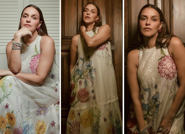 Neha Dhupia redefines subtle luxury in Rs 99,500 Rahul Mishra ivory dress