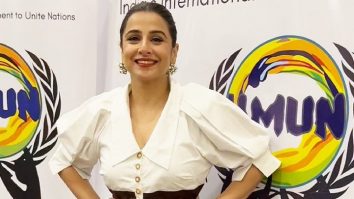 Oh so gorgeous! Vidya Balan in a black n white dress