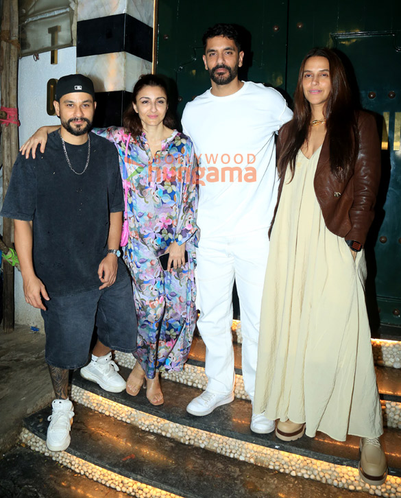 Photos: Kunal Kemmu, Soha Ali Khan, Neha Dhupia and Angad Bedi snapped at Torii restaurant in Bandra