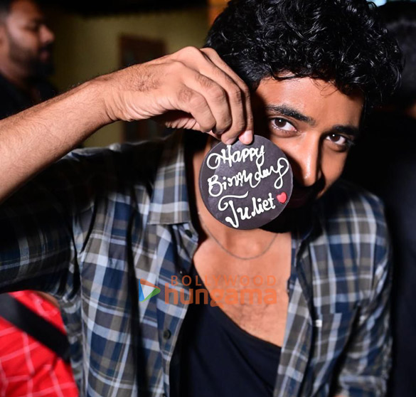 photos mrunal thakur celebrates pre birthday on the sets of dacoit with team 3