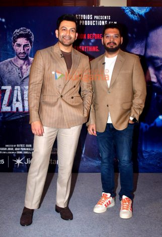 Photos: Prithviraj Sukumaran and Kayoze Irani snapped promoting Sarzameen