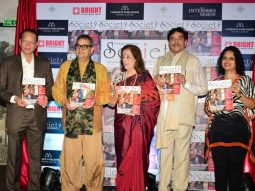 Photos: Shatrughan Sinha, Poonam Sinha and Subhash Ghai unveil the latest issue of ‘Society Achievers’ magazine