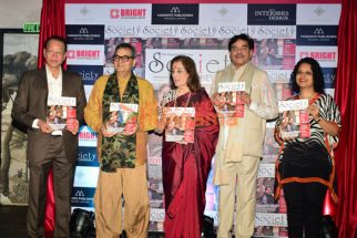 Photos: Shatrughan Sinha, Poonam Sinha and Subhash Ghai unveil the latest issue of ‘Society Achievers’ magazine