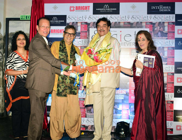 photos shatrughan sinha poonam sinha subhash ghai and others snapped attending the launch of the latest issue of society achievers magazine 2