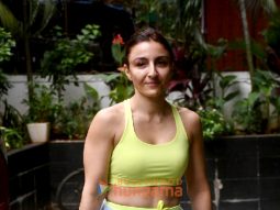 Photos: Soha Ali Khan snapped outside a gym in Bandra