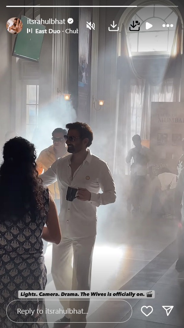 Rahul Bhat begins shoot for Madhur Bhandarkar directorial The Wives; gives a sneak peek into sets