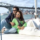 Rajkummar Rao and Patralekhaa set sail across Waitematā Harbour in Auckland; see pics