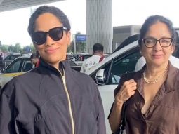 Stylish mother daughter duo Neena Gupta & Masaba Gupta papped at the airport