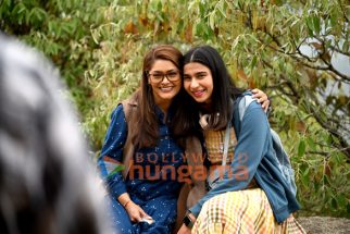 On the the sets of the movie Tanvi The Great