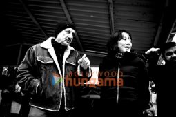 On the the sets of the movie Tanvi The Great