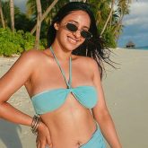 Akansha Ranjan Kapoor stuns in blue bikini during beach getaway; watch