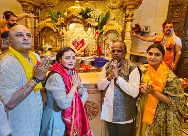 Rani Mukerji seeks blessings at Mumbai’s Siddhivinayak Ganapati Temple after her first National Award win