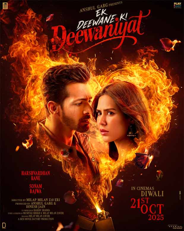First poster of Ek Deewane Ki Deewaniyat that includes Harshvardhan Rane and Sonam Bajwa out, movie to launch on Diwali : Bollywood Information – Bollywood Hungama