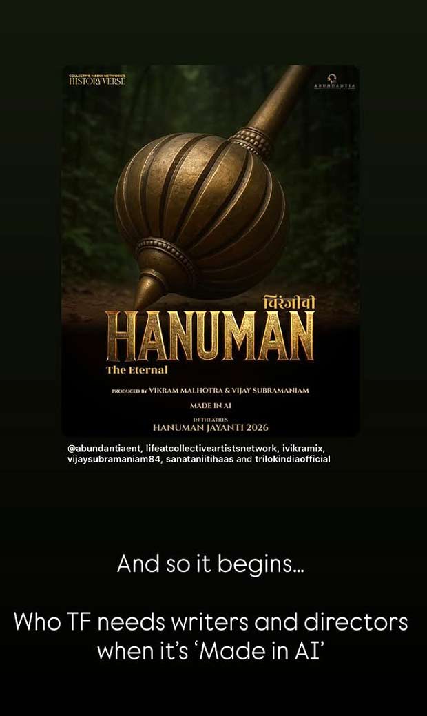 Anurag Kashyap slams AI-made Lord Hanuman film, calls out producers: “You should be in the gutter”