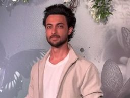 Ayush Sharma looks dashing while he pose for media