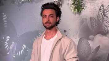 Ayush Sharma looks dashing while he pose for media