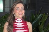Birthday girl Kanika Kapoor in a pretty red dress